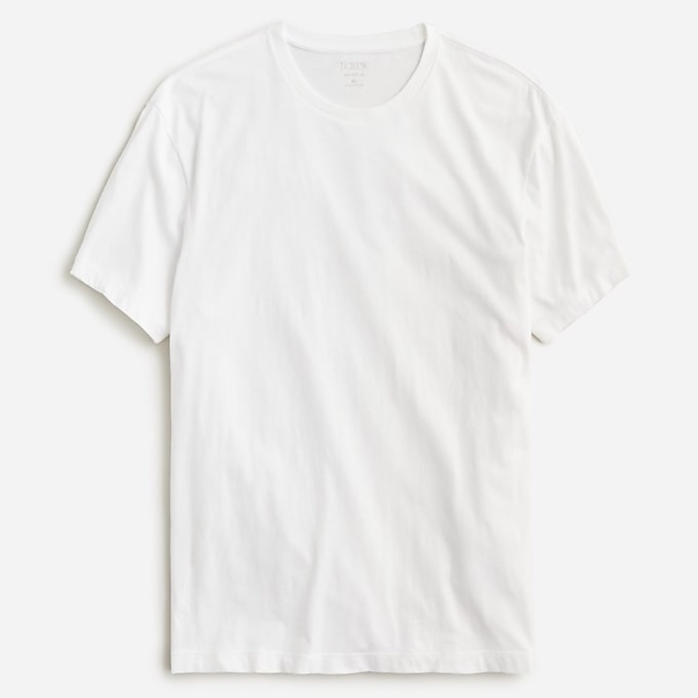 Lot of 3 J. Crew Broken-In Short Sleeve T- Shirts - White - Large